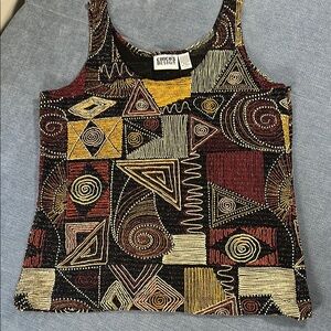 Express Geometric Pattern Tank Top